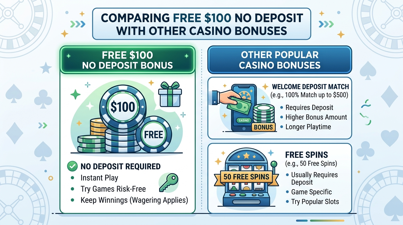 What is a Free 100 No Deposit Bonus?