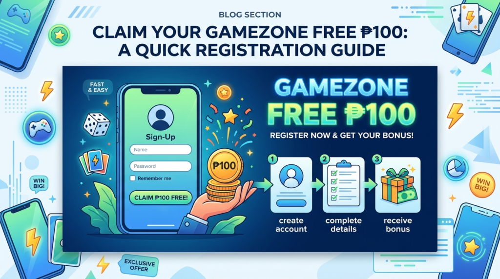 Gamezone Free ₱100: Register & Play Mobile Casino